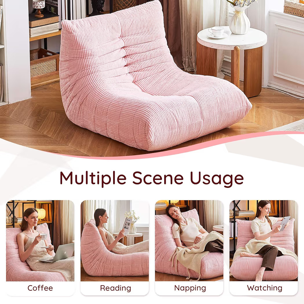 Bean Bag Chair for Adults - Large Bean Bag Chairs, Memory Foam Bean Bag with High-Rebound, Oversi... | Amazon (US)