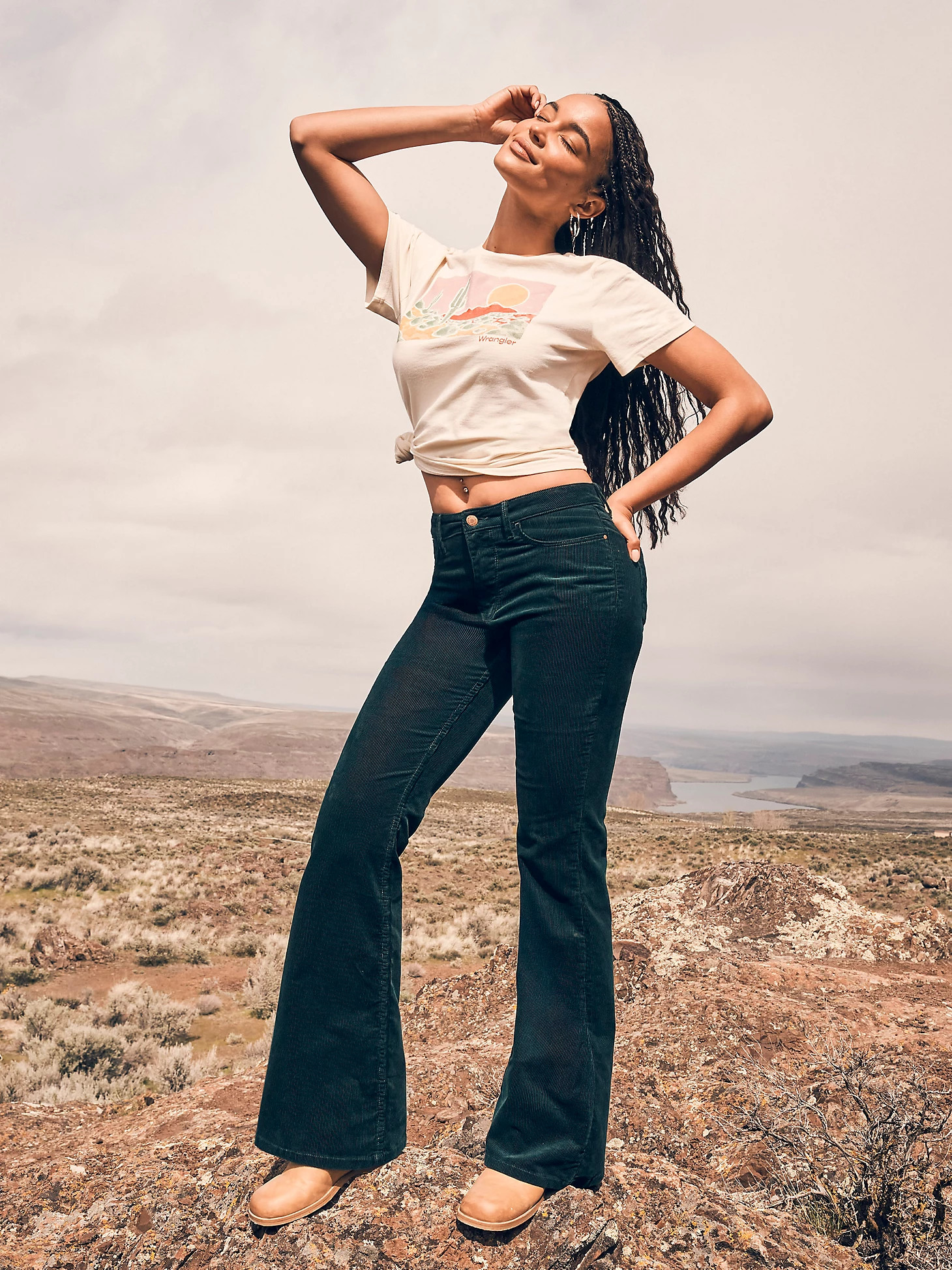 Women's Wrangler® Corduroy High Rise Fierce Flare Jean | Wrangler