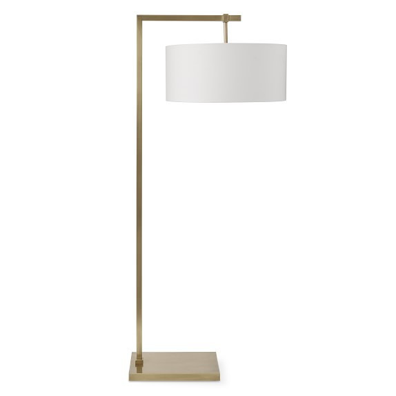 York Floor Lamp, Antique Brass | Williams-Sonoma
