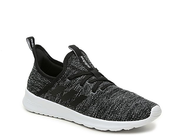 adidas Cloudfoam Pure Sneaker - Women's - Black/White | DSW
