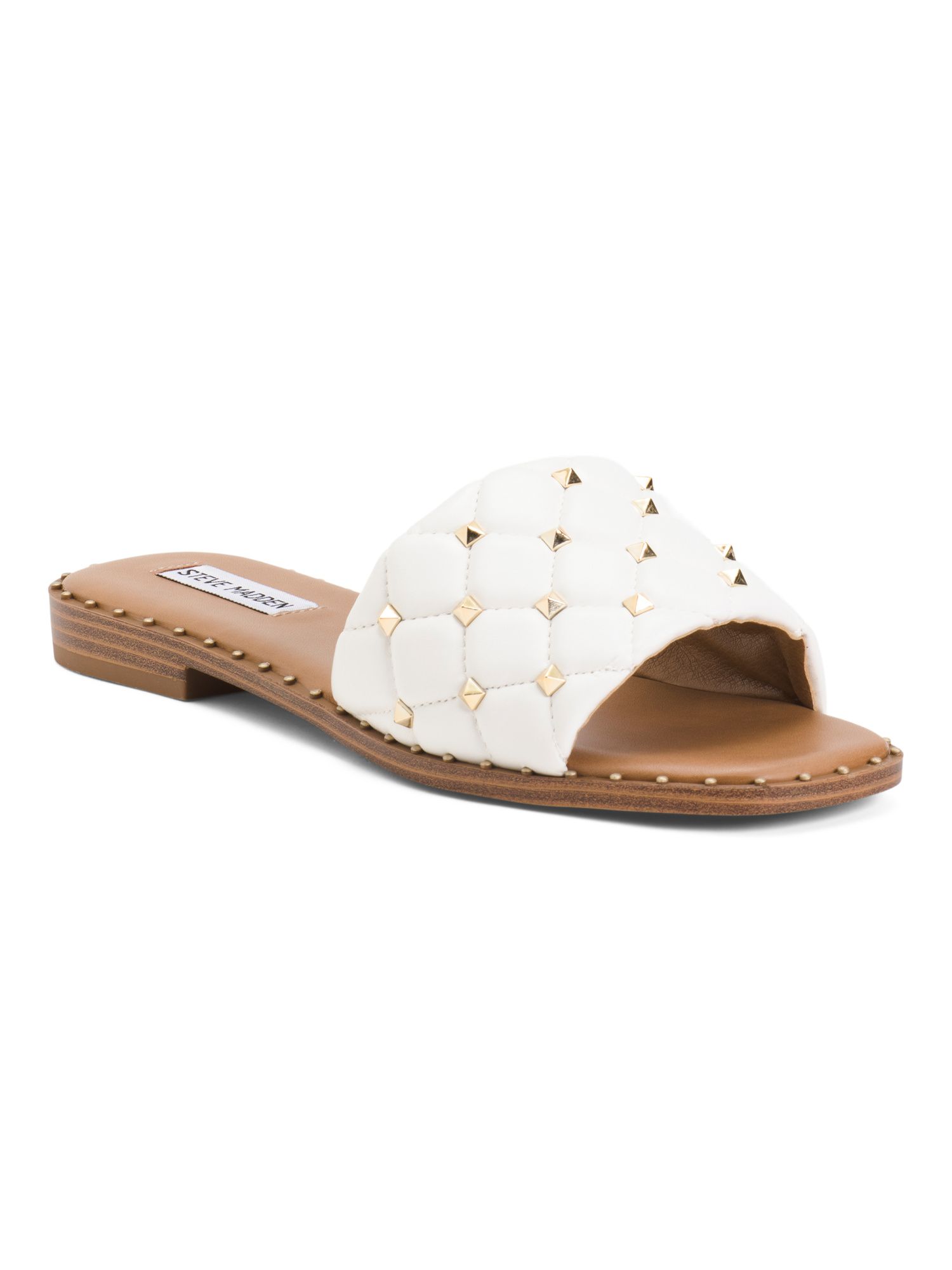 Padded Studded Flat Sandals | TJ Maxx