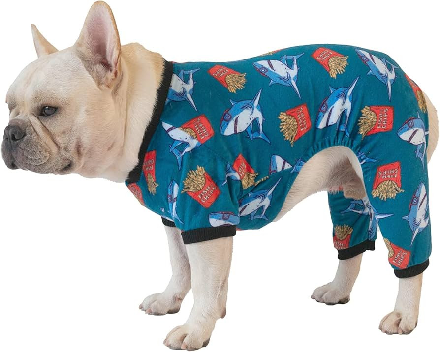 CuteBone Soft Puppy Pajamas Cute Dog Pjs Jumpsuit Pet Clothes Apparel P152XL | Amazon (US)