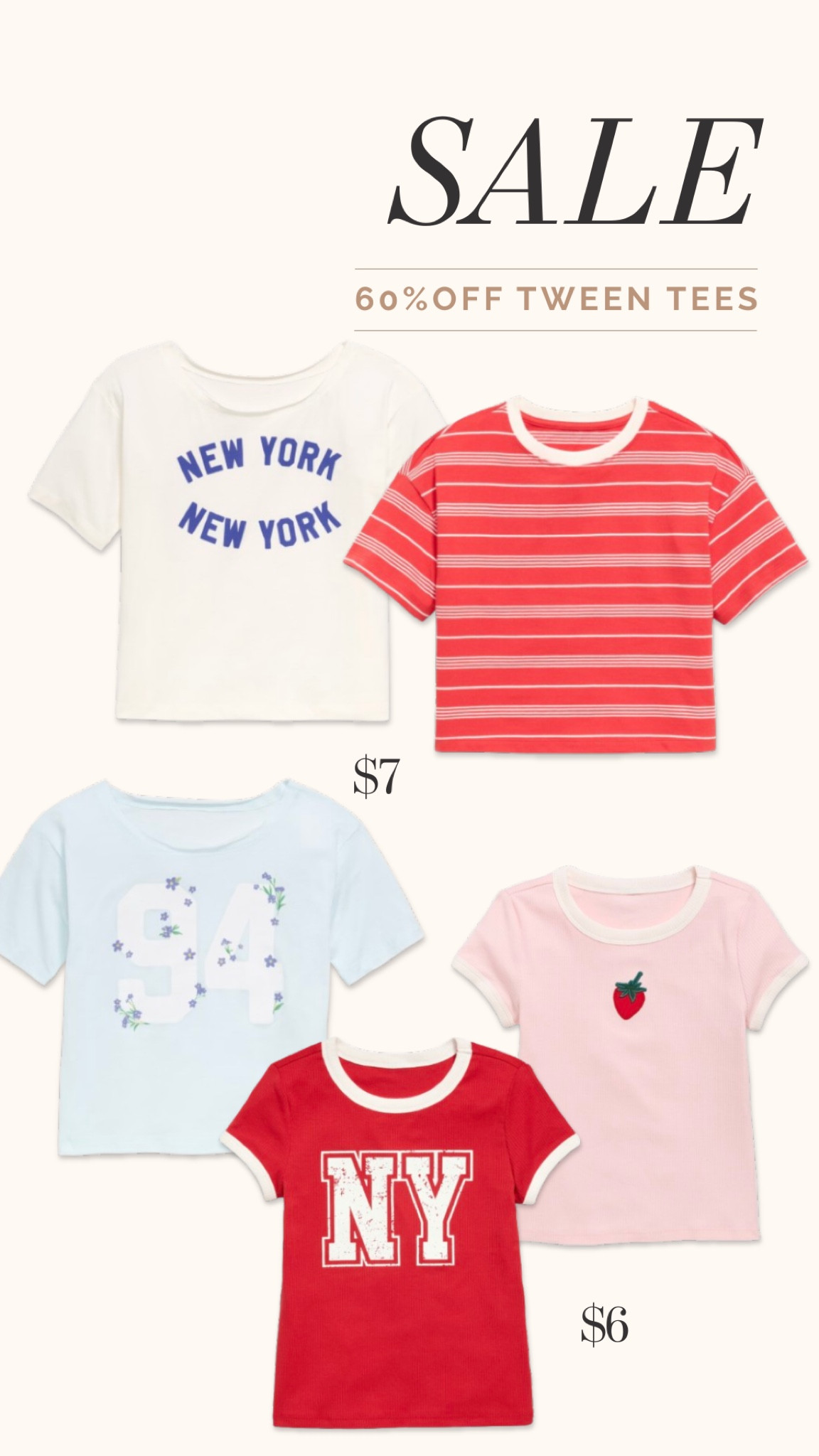 Tween tees 60% off!

#LTKKids #LTKSaleAlert #LTKmomlife