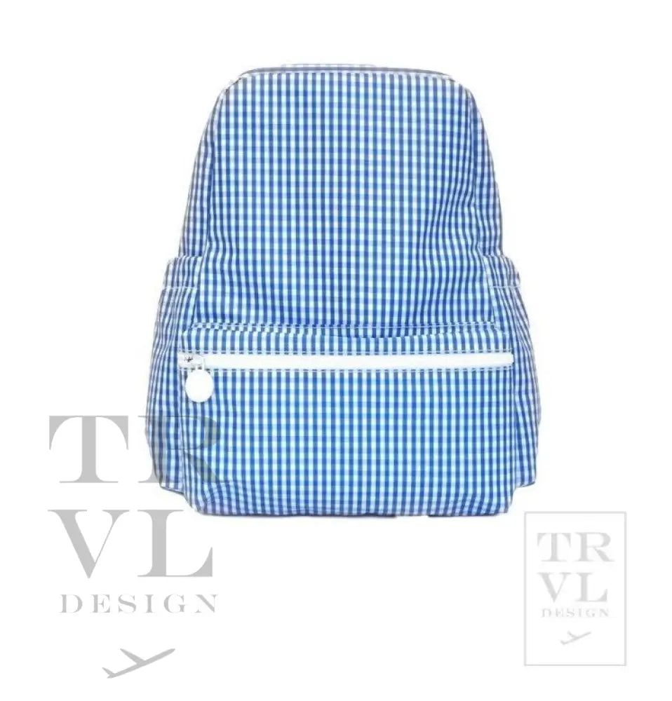 BACKPACKER - GINGHAM ROYAL Backpack | TRVL DESIGN