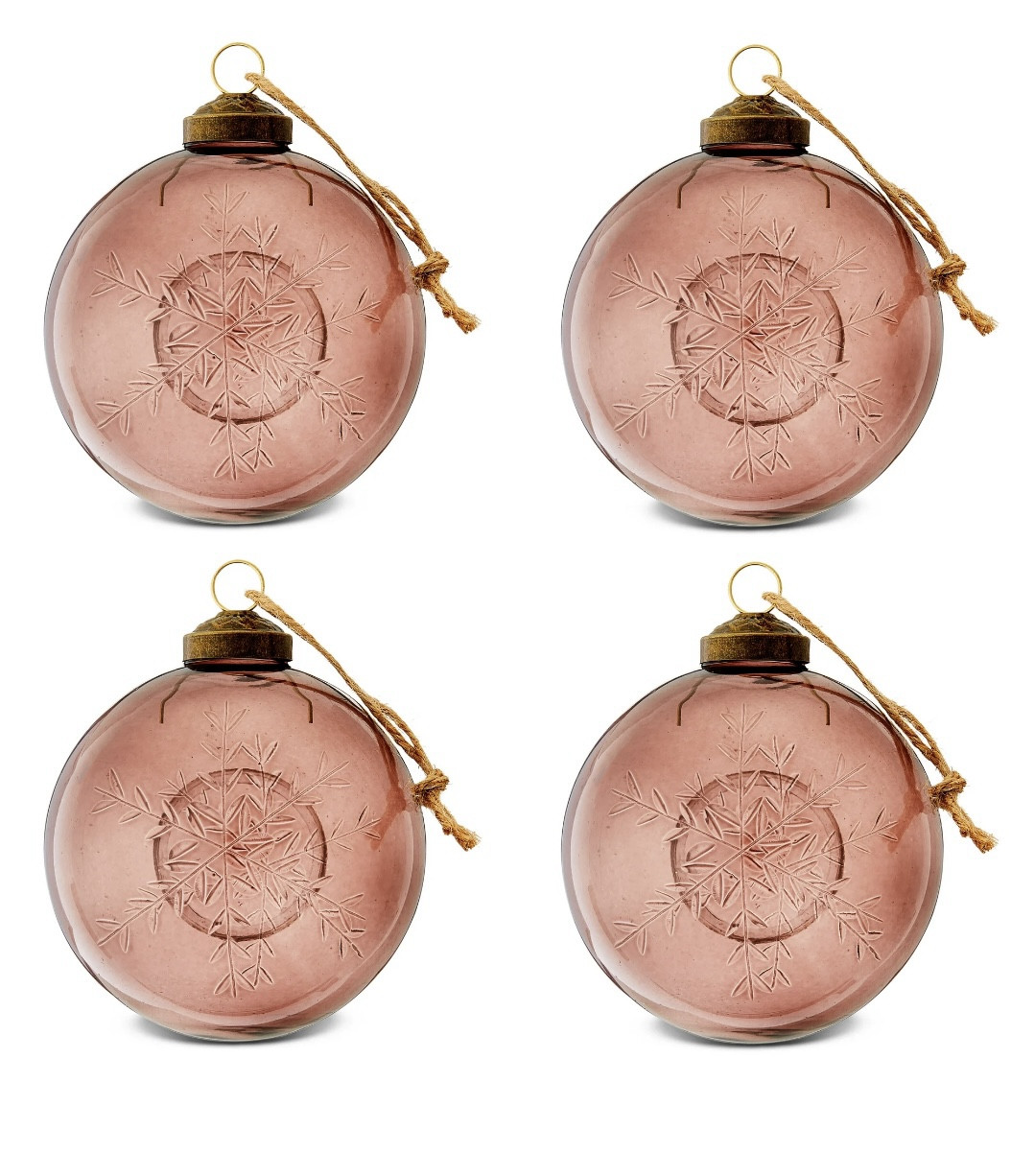 Beautiful brown etched glass ornaments 
#walmart #christmas 

#LTKFindsUnder50 #LTKSeasonal #LTKHome