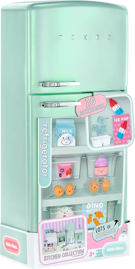 Little Tikes Sweet Spaces Modular Kitchen Refrigerator – Sea Foam, Imaginative Play, Pretend Pl... | Amazon (US)