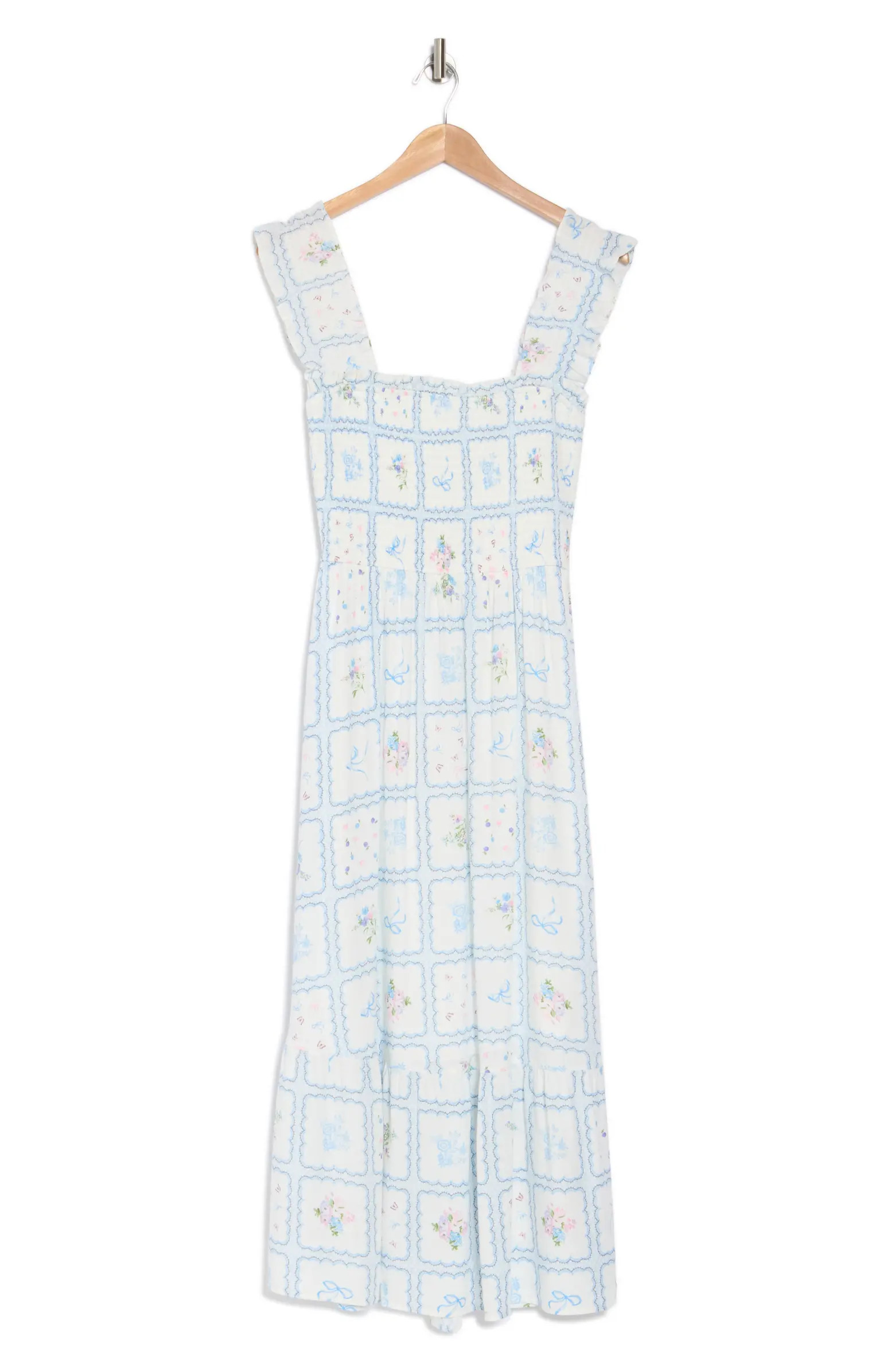 Blu Pepper Floral Smocked Maxi Dress | Nordstromrack | Nordstrom Rack