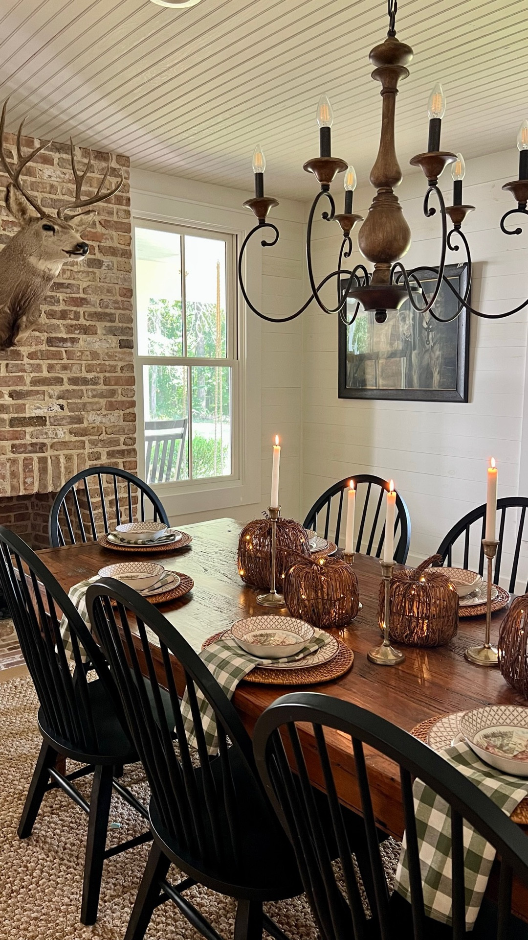 🍂 Creating a cozy fall tablescape has never been easier! ✨Comment FALL to get the links from our dining room sent to you!

#FallTablescape #AutumnDecor #ThanksgivingTable #FarmhouseStyle #CozyHome