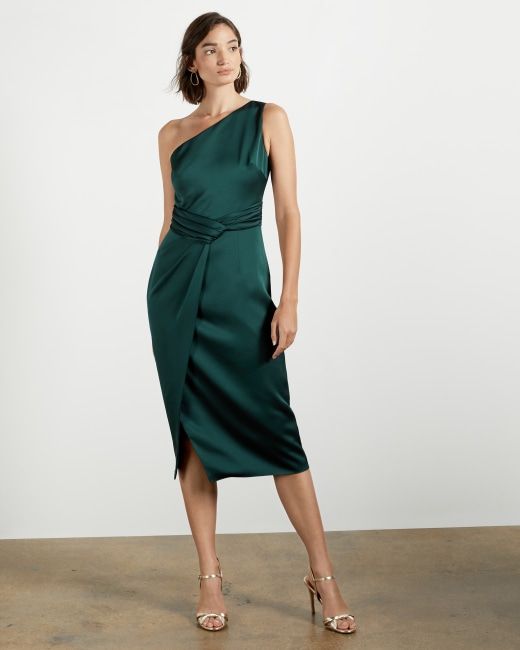 One shoulder fold detail midi dress | Ted Baker (US)