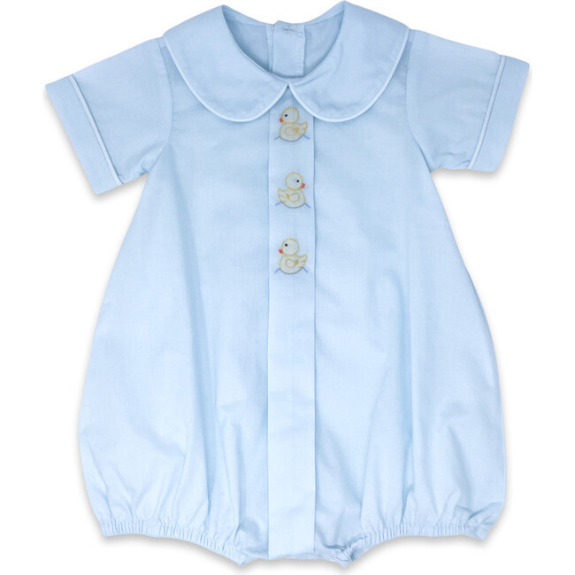 Palmer Batiste Duck Embroidered Bubble, Blessings Blue | Maisonette