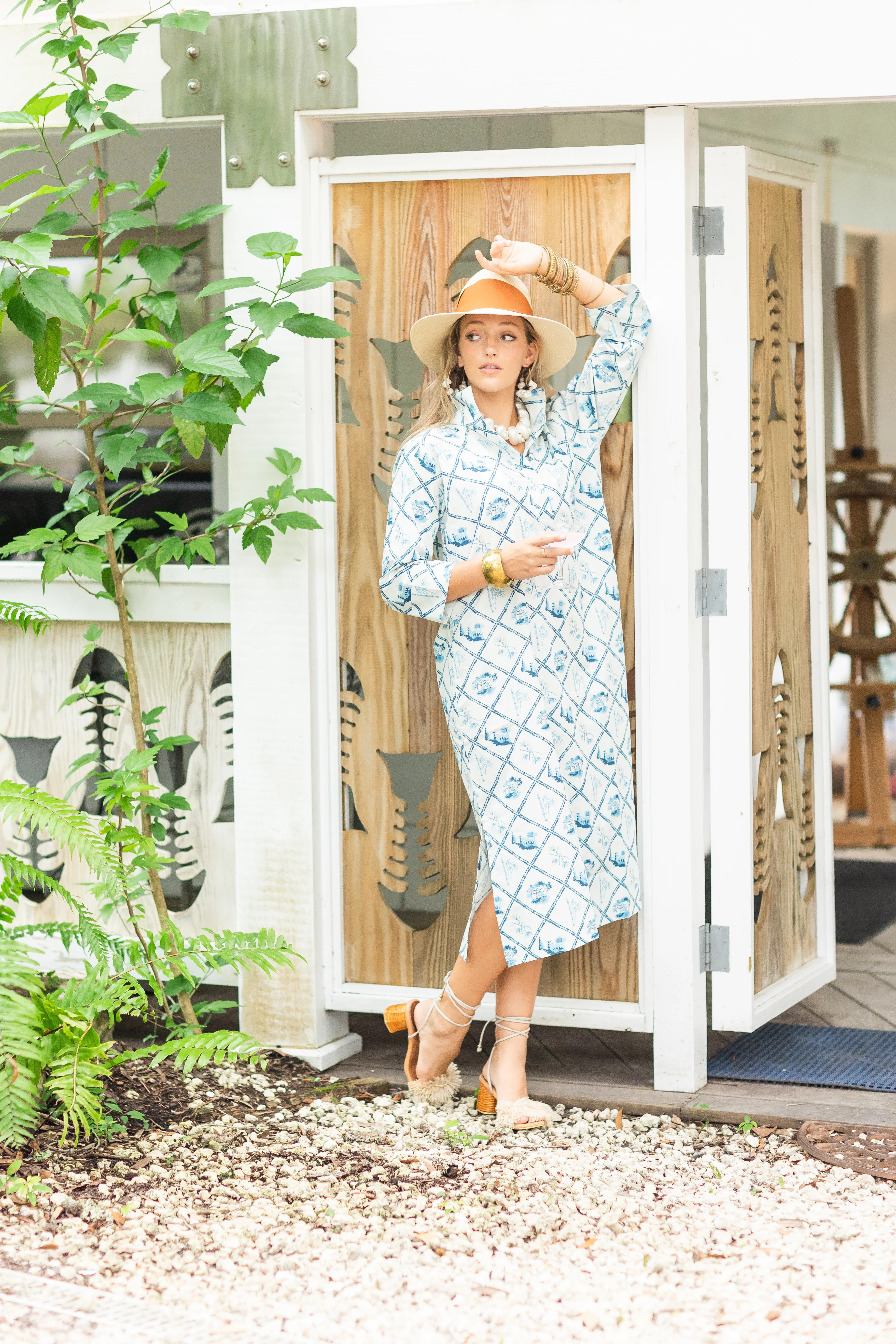 Grace- Pagoda Party Chinoiserie© Midi Tunic Dress | Holly Shae