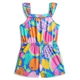 Wonder Nation Toddler Girls Ruffle-Strap Romper, Sizes 12M\u20135T | Walmart (US)