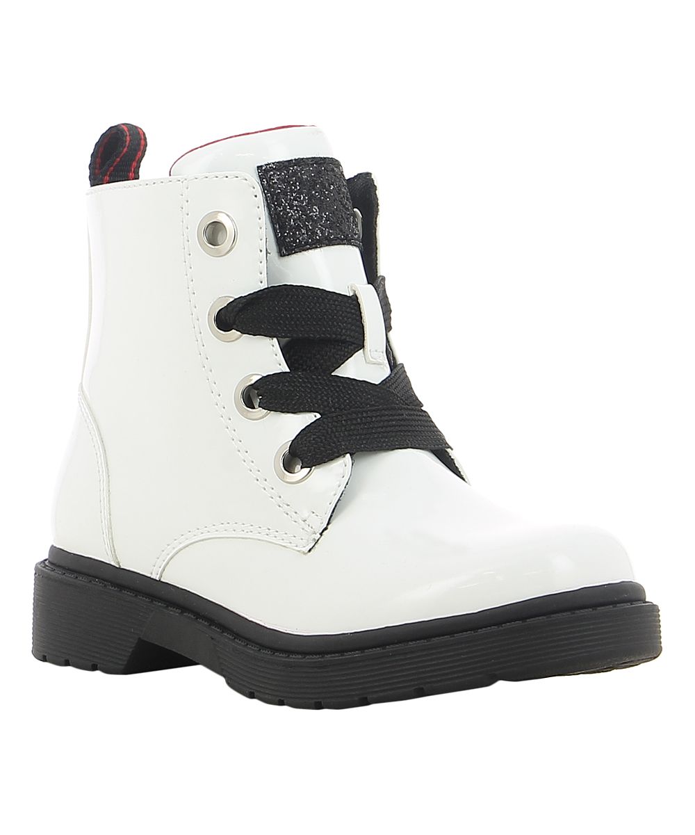 Sprox Girls' Casual boots White - White Eden Combat Boot - Girls | Zulily