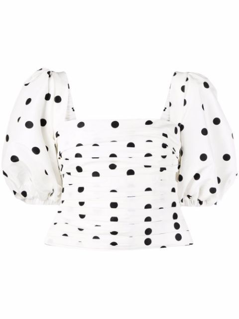 polka-dot print blouse | Farfetch (US)