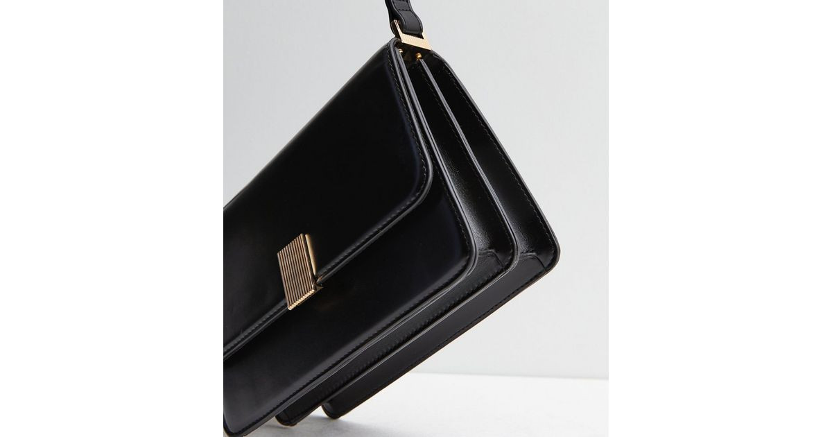 Black Leather-Look Cross Body Bag
						
						Add to Saved Items
						Remove from Saved Items | New Look (UK)