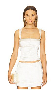 Runaway The Label Pammi Top in Ivory from Revolve.com | Revolve Clothing (Global)