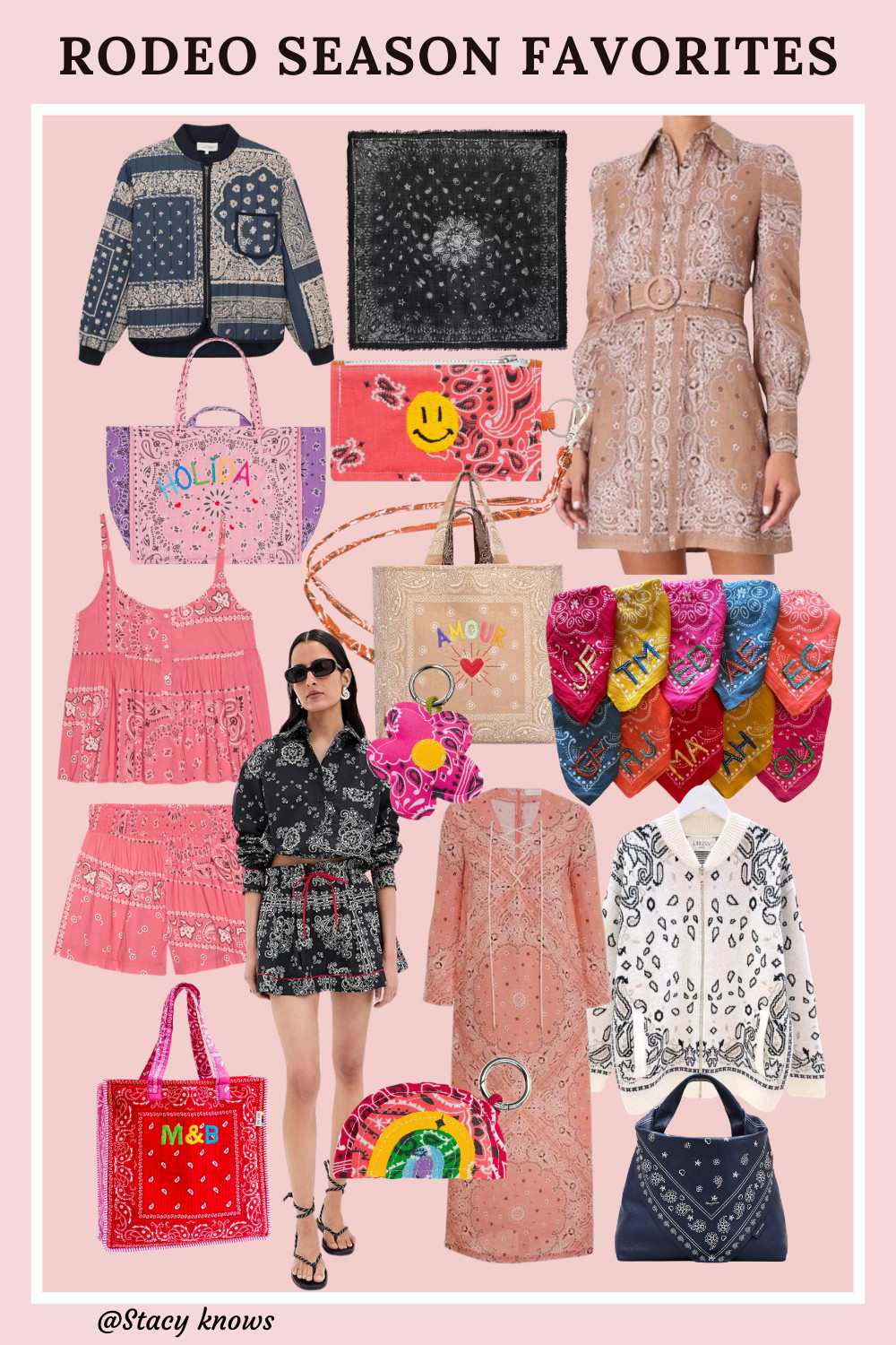 The hold that bandana print has on me right now is REAL! Whether you’re gearing up for rodeo season or just want to add some western-chic flair to your everyday look, these accessories are everything. I’m obsessed with how this trend adds a pop of personality to a simple outfit! 
Shop all my favorite bandana print finds—from neck ties to bags—linked on my LTK! 
#LTKwestern #RodeoSeason #BandanaPrint #WesternChic #CowgirlStyle #TrendingNow #AccessoryGoals #RodeoOutfit #CoastalCowgirl #LTKstyletip #StreetStyle #WesternFashion 

 #LTKSpringSale #LTKstorytime #LTKSeasonal