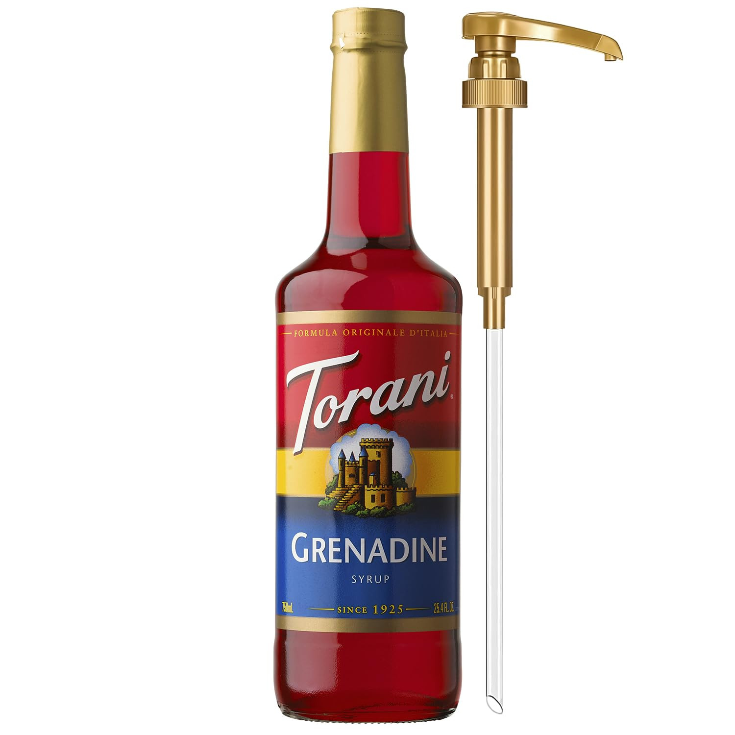 Torani Grenadine Syrup for Drinks, Flavoring for Sodas, Cocktails, and Mocktails, Pump Included, ... | Amazon (US)