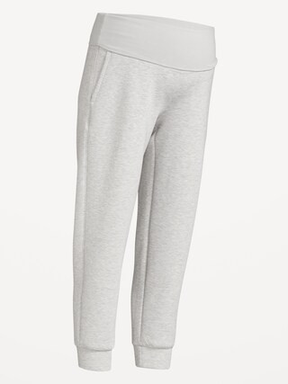 Maternity Bounce Fleece Rollover-Waist Jogger Sweatpants | Old Navy (US)