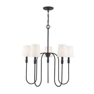 Filament Design 5-Lights Aged Iron Chandelier ECT-SH624898 | The Home Depot