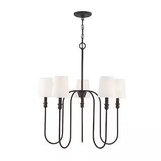 Filament Design 5-Lights Aged Iron Chandelier ECT-SH624898 | The Home Depot
