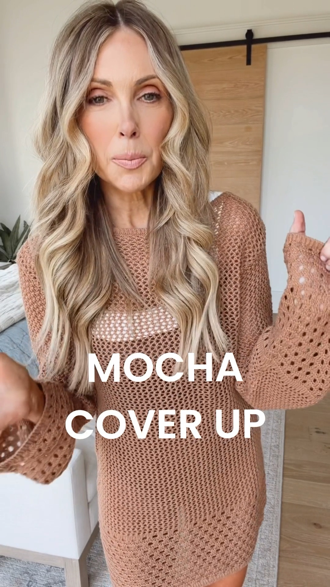 This is a gorgeous coverup but it is cut fairly narrow. I'm guessing my apple and pear shaped friends may not like it. I went up a size. 

#LTKTravel #LTKOver40 #LTKmomlife