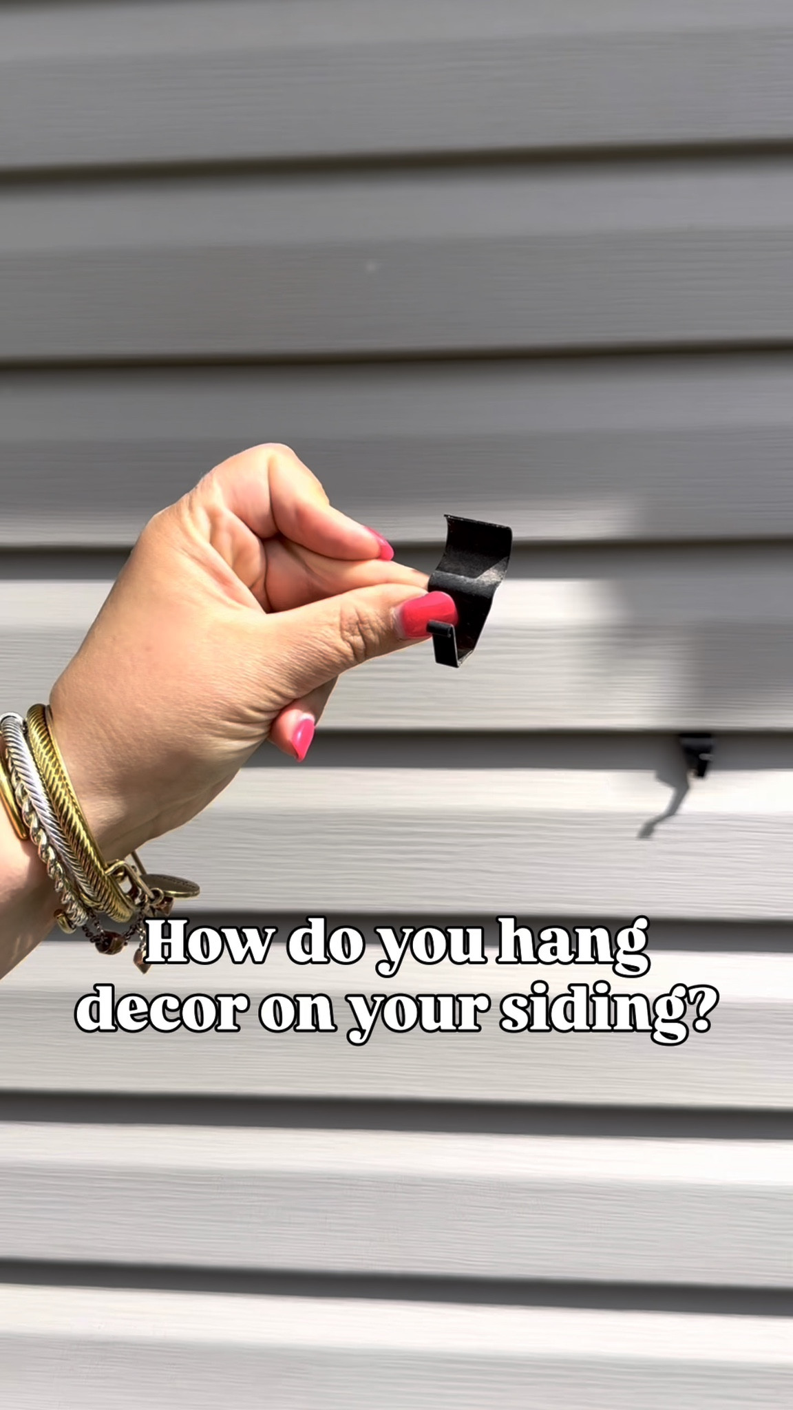 Siding hooks to hang decor outside!

#LTKHome