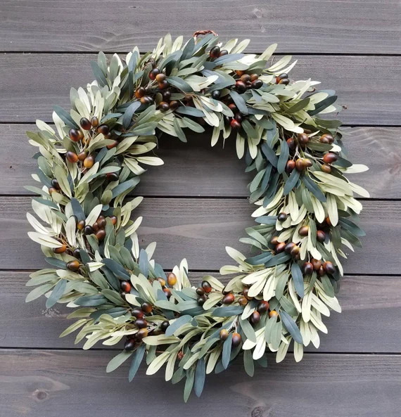 Faux Olive Wreath  Every Day Wreath | Etsy | Etsy (US)