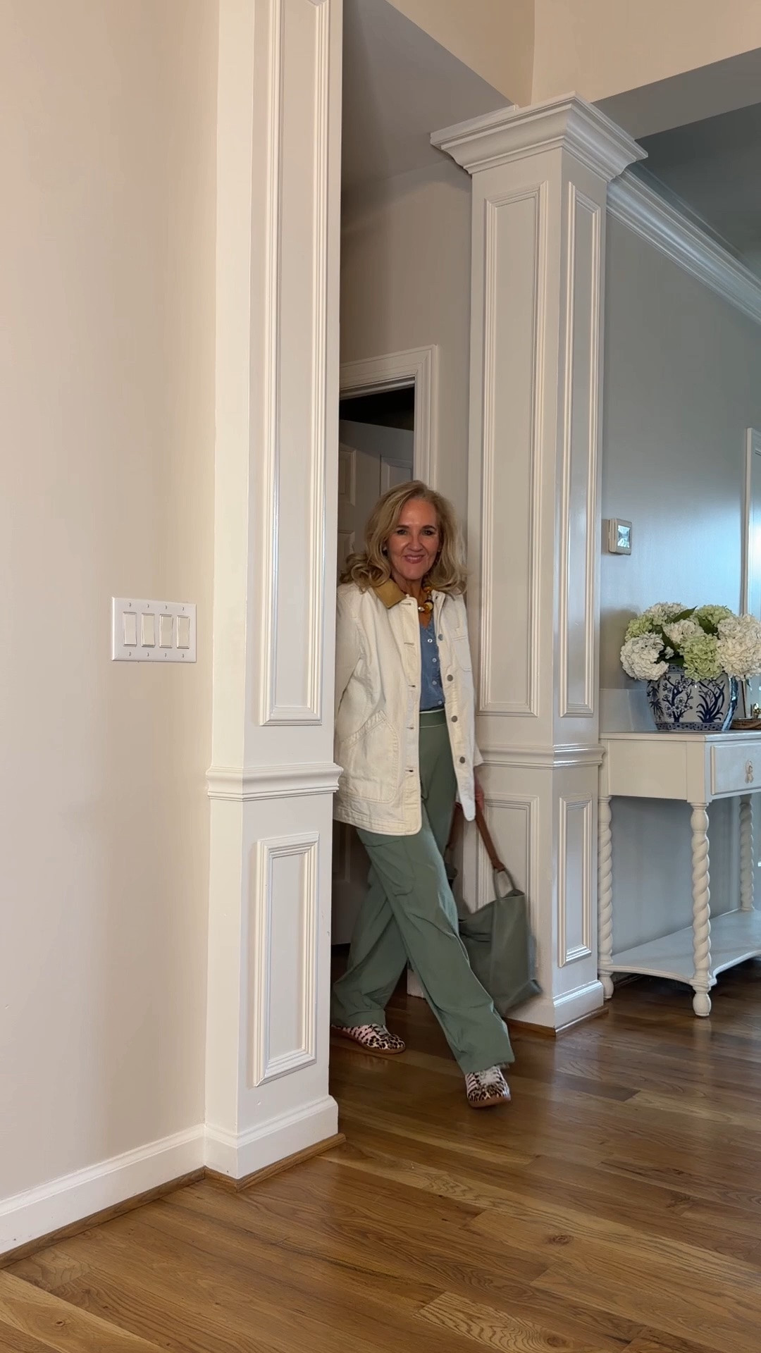 Pants size medium 
Jacket med 
Top small
Easy travel outfit, early fall outfit

#LTKOver40 #LTKTravel #LTKootd