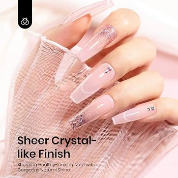 Beetles Neutral Gel Nail Polish 15ml Jelly Nude Pink Gel Polish Set Sheer Pink Soak Off UV LED Tr... | Amazon (US)