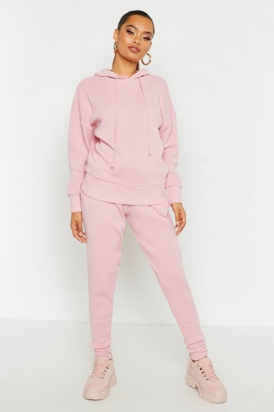 Hooded Knitted Lounge Set | Boohoo.com (US & CA)