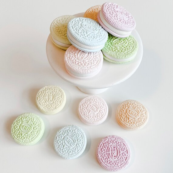 Set of 6 Faux Cookies With Cream Filling / Pretend Food / Felt - Etsy | Etsy (US)