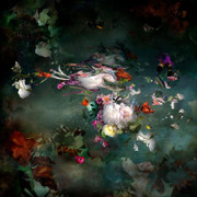 Avant que #7 - Floral landscape colorful blue dominant contemporary photograph2018
