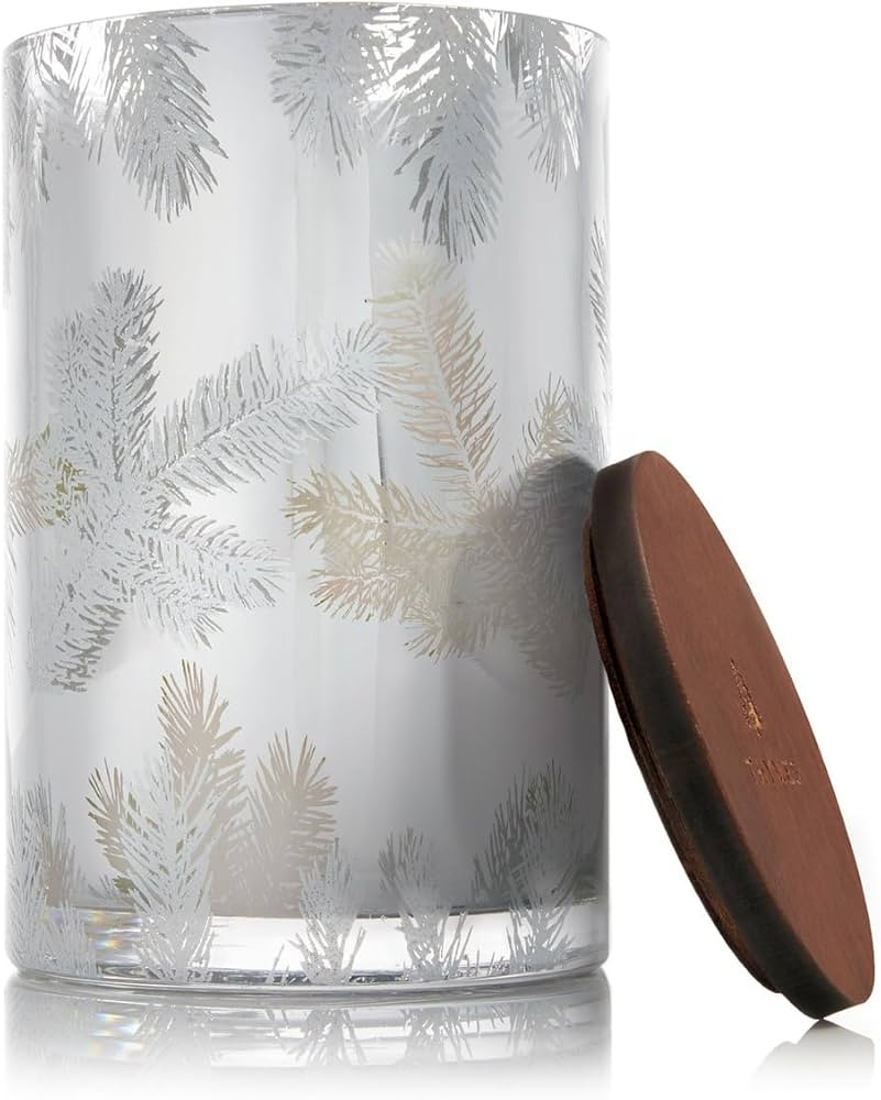 Thymes Frasier Fir Candles - Statement Collection - Silver with Pine Needle Design - Scented Cand... | Amazon (US)