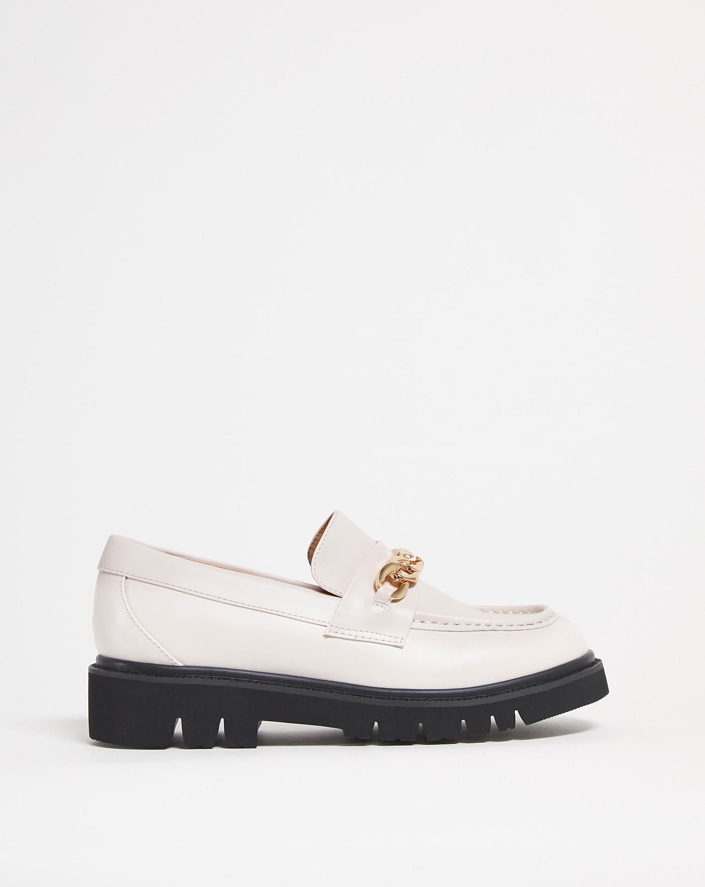 Mariana Chunky Chain Loafer Wide Fit | Simply Be (UK)