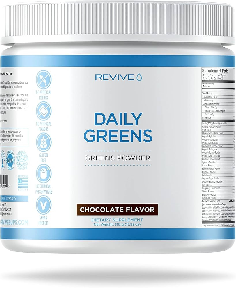 Revive MD Daily Greens Powder (Chocolate) | Amazon (US)