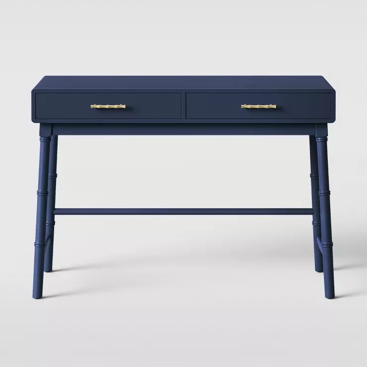 Oslari Wood Writing Desk with Drawers Blue - Opalhouse™ | Target