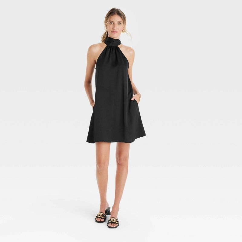Women&#39;s Sleeveless Dress - A New Day&#8482; Black XL | Target