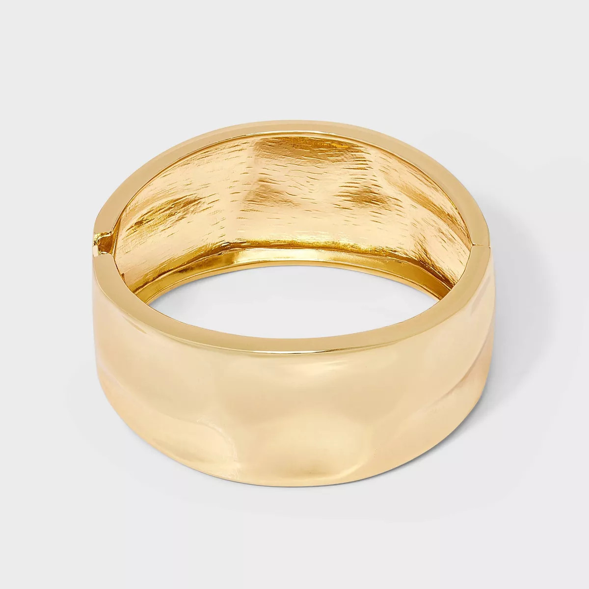 Textured Hinged Cuff Bracelet - A New Day™ Gold | Target