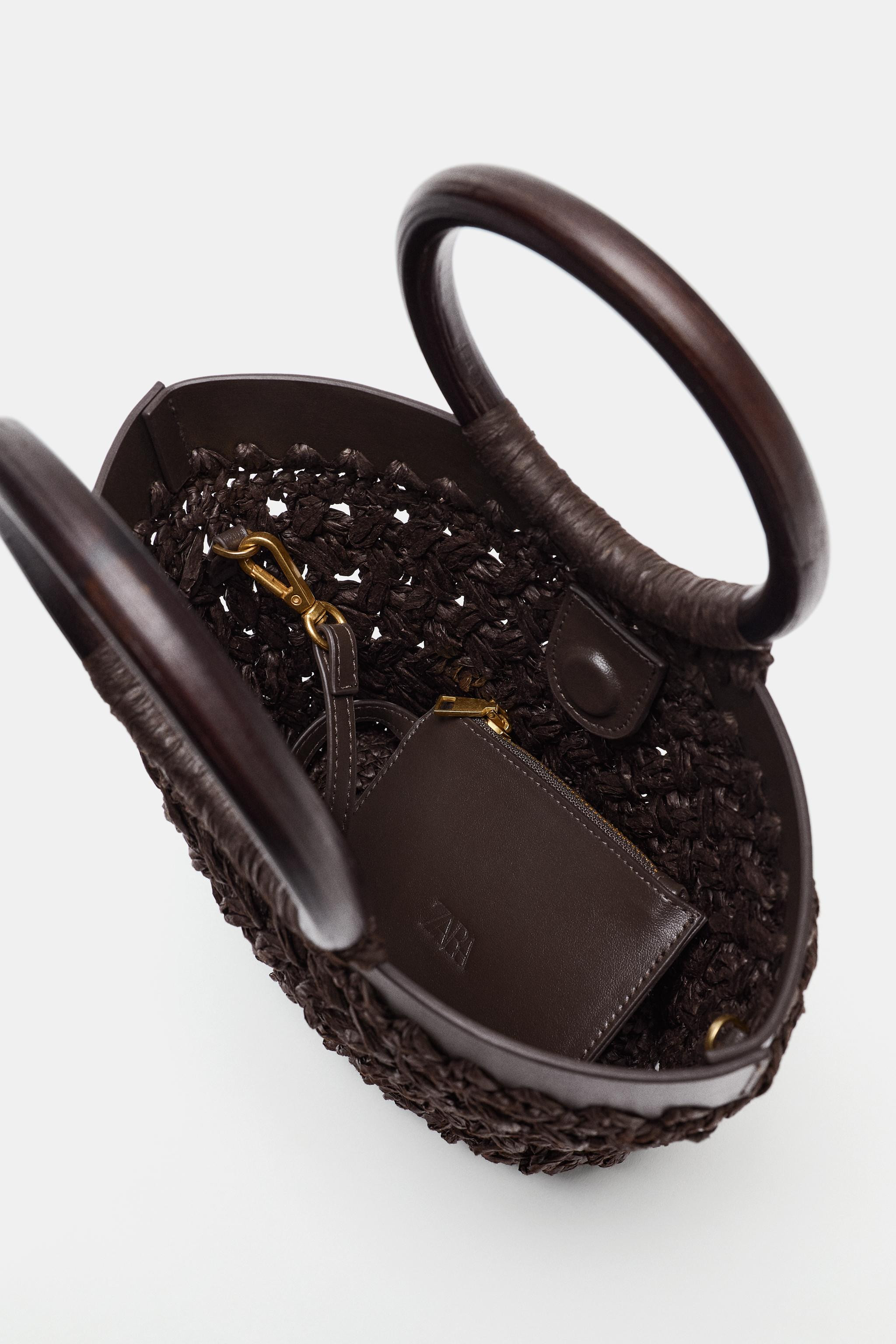 MINI RAFFIA BASKET BAG | Zara US