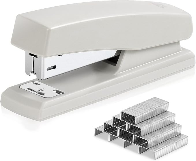 Deli Stapler, Desktop Staplers with 640 Staples, Office Stapler, 25 Sheet Capacity, White | Amazon (US)