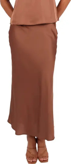 Nellie Satin Maxi Skirt | Nordstrom