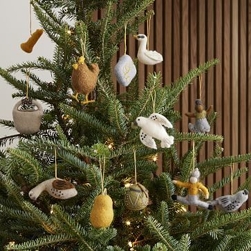 12 Days of Christmas Felt Ornament Set | West Elm (US)