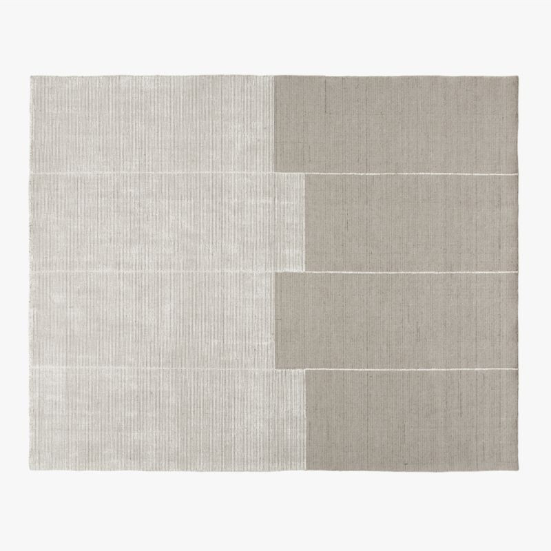 Bass Grey Handloomed Rug 8'x10' + Reviews | CB2 | CB2