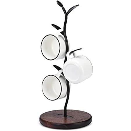 Mug Tree, Coffee Cup Holder for Counter, Tea Cup Storage Rack Countertop, Cafe Accessories Decor & K | Amazon (US)