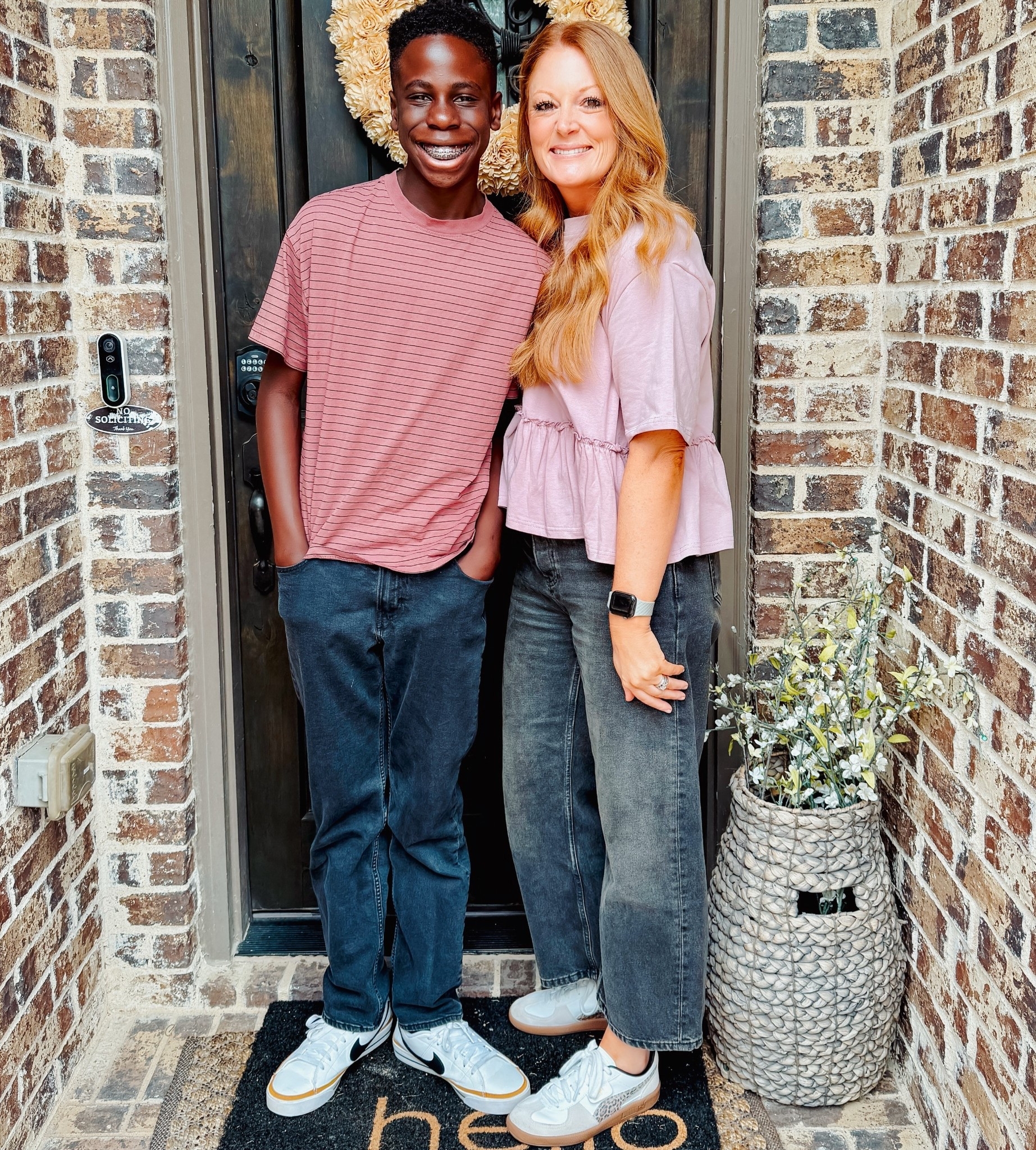 My current favorite Amazon tee!

Amazon tee: normal size Medium
Free People black jeans: normal size
Puma leopard shoes: so comfy & normal size

#LTKShoeCrush