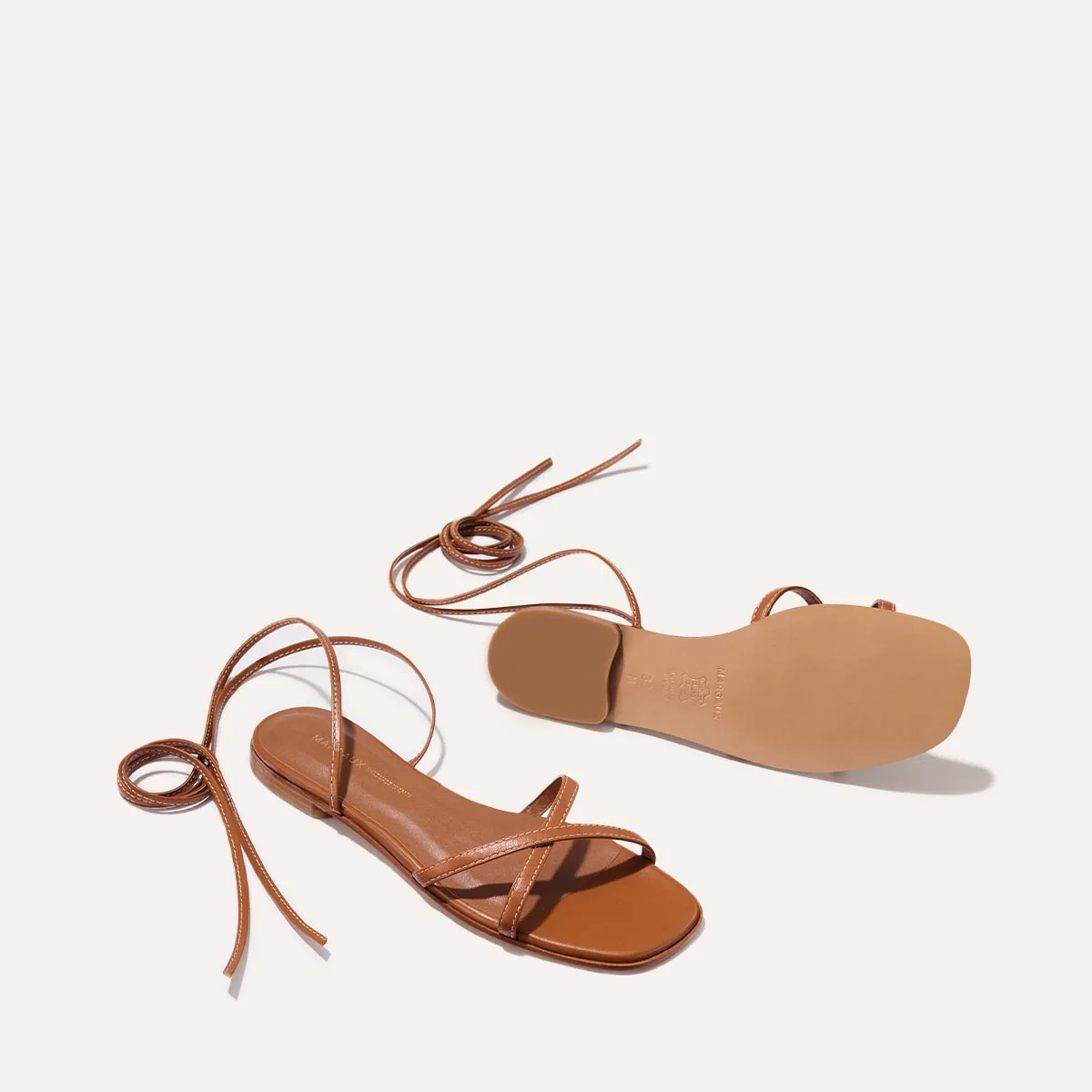 The Wrap Sandal - Saddle Nappa | Margaux
