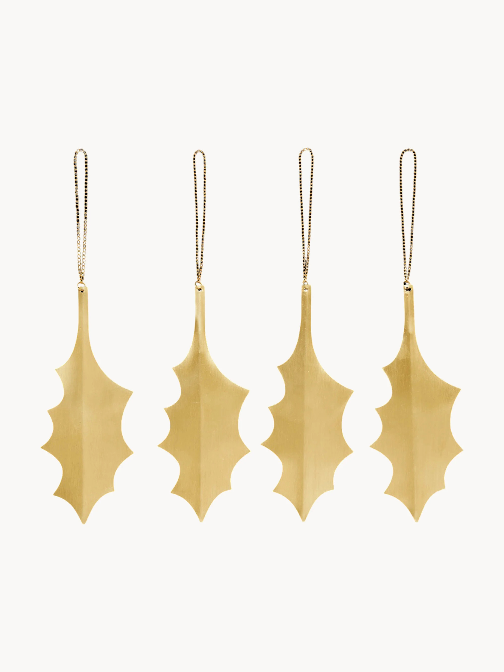 Christmas Tree Ornaments Holly Leaf, Set of 4 | Westwing EU