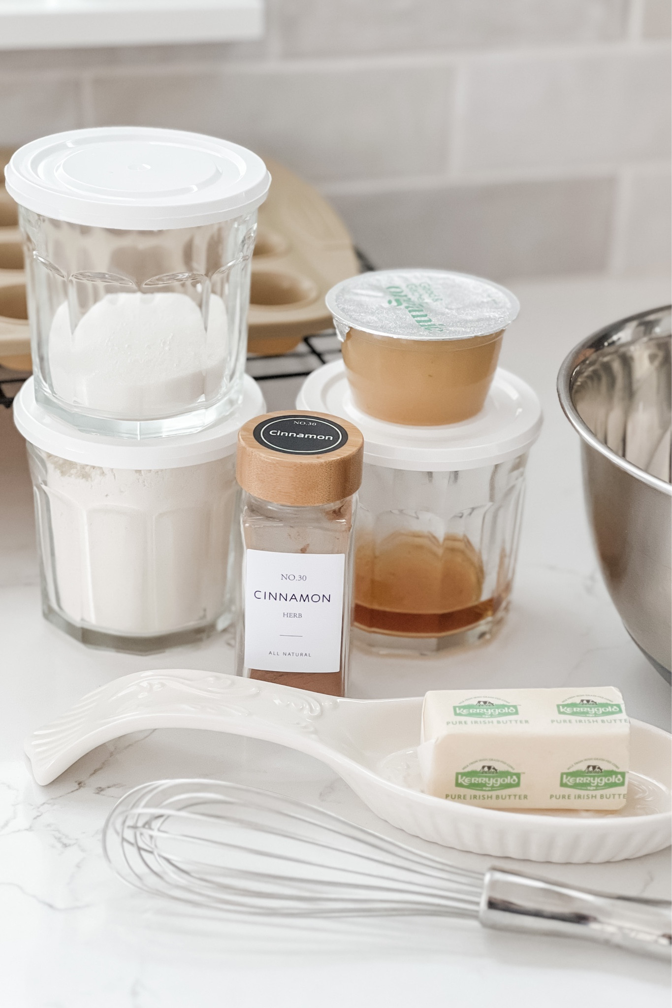 I recently attempted baking mini applesauce muffins with my two year old and since I’m a Type A personality I measured everything out ahead of time. These working glasses were perfect for holding the ingredients until after her nap! (The muffins turned out well, but my #LTKtoddler lost interest pretty quickly 🤣). #LTKkitchen

#LTKkids #LTKhome