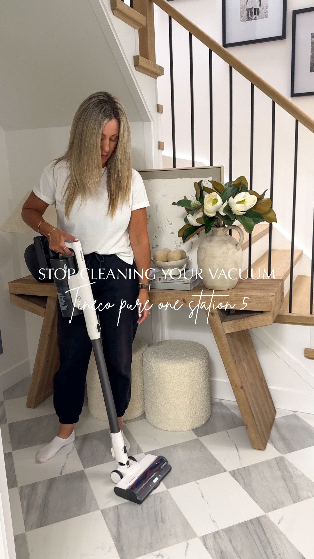 STOP cleaning your vacuum✋🏼

No seriously! What if your vacuum did all of the dirty work and cleaned itself🤯

Meet the Tineco Pure One Station 5🫶🏼

✨Use my discount code: TARYNST5 to save additional $

Features;
✔️Cordless stick vacuum
✔️Charging base station
✔️Self emptying base
✔️Self cleans (even the roller)
✔️70 minutes of run time 
✔️Lightweight
✔️120° large angle headlight that reveals dust
✔️Anti-tangle roller
✔️175W of powerful suction

#LTKhome
